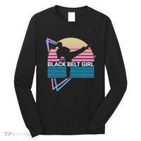 Black Belt Girl Judo Karate Jiu Jitsu Taekwondo Aikido Long Sleeve Shirt thumb 0