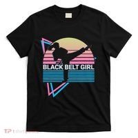 Black Belt Girl Judo Karate Jiu Jitsu Taekwondo Aikido T-Shirt thumb 0