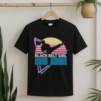 Black Belt Girl Judo Karate Jiu Jitsu Taekwondo Aikido T-Shirt thumb 2
