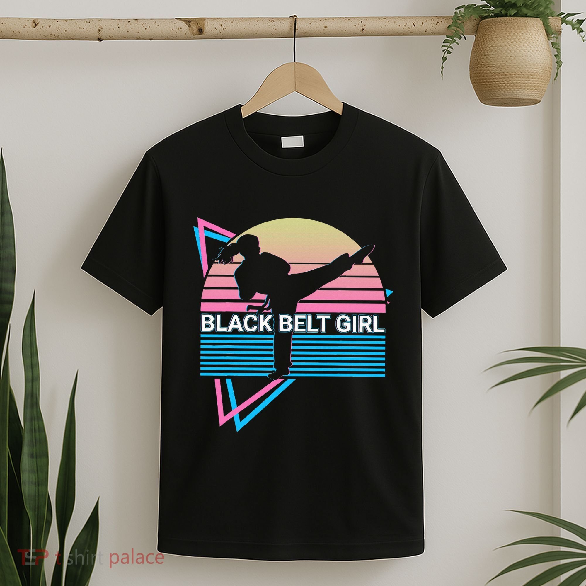 Black Belt Girl Judo Karate Jiu Jitsu Taekwondo Aikido T-Shirt