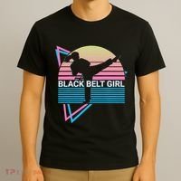 Black Belt Girl Judo Karate Jiu Jitsu Taekwondo Aikido T-Shirt thumb 3