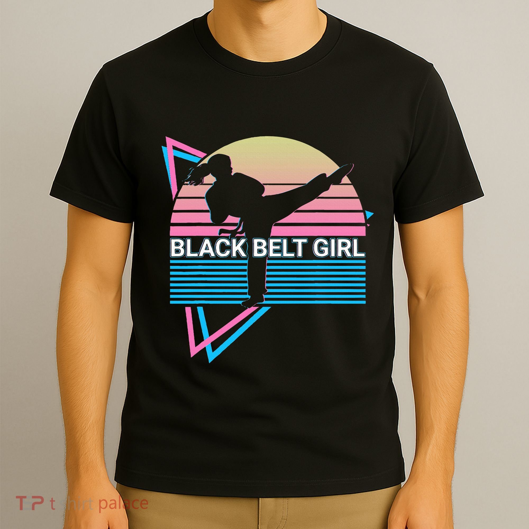 Black Belt Girl Judo Karate Jiu Jitsu Taekwondo Aikido T-Shirt