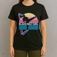 Black Belt Girl Judo Karate Jiu Jitsu Taekwondo Aikido T-Shirt thumb 4