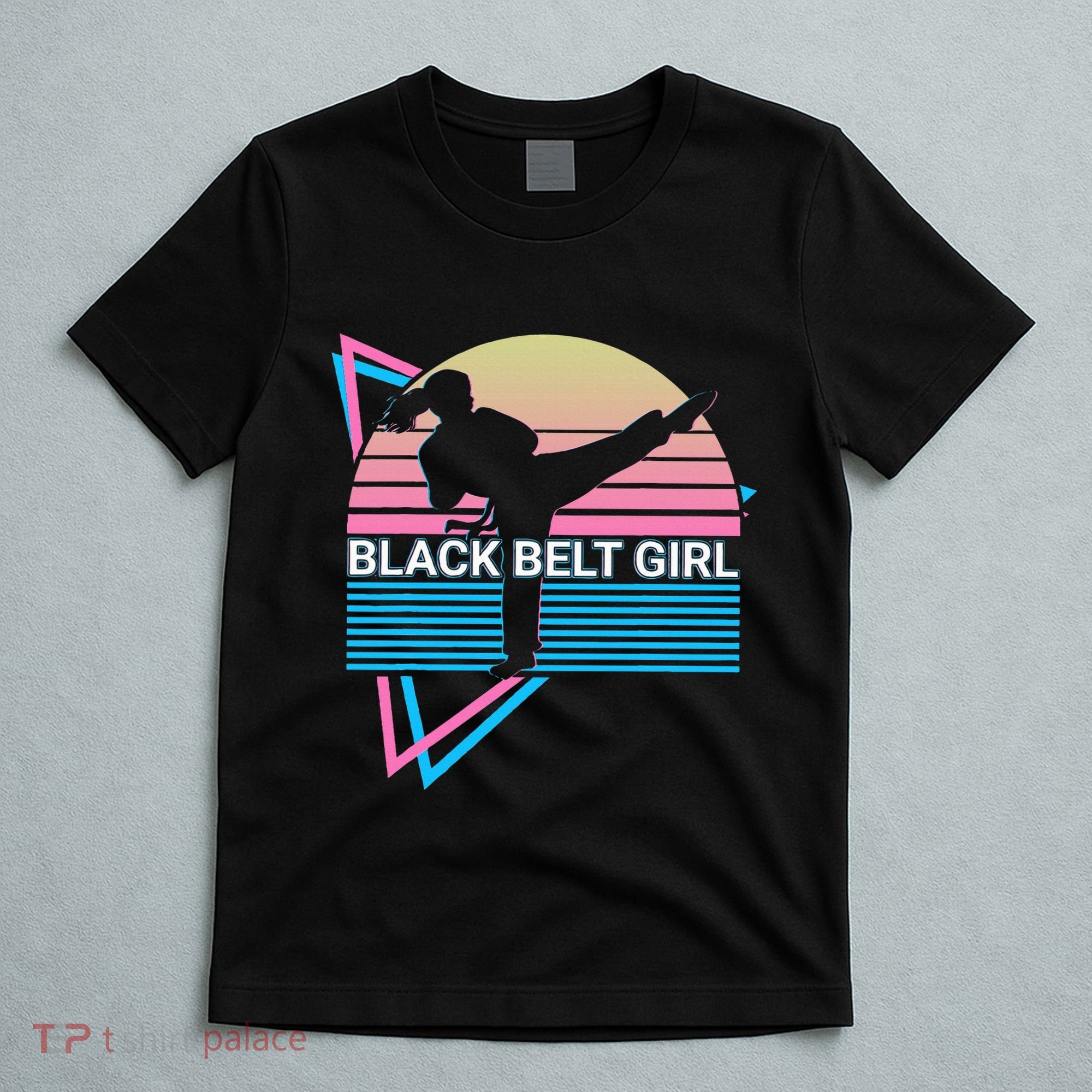 Black Belt Girl Judo Karate Jiu Jitsu Taekwondo Aikido T-Shirt