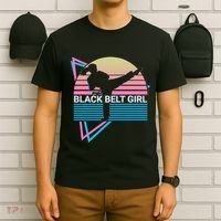 Black Belt Girl Judo Karate Jiu Jitsu Taekwondo Aikido T-Shirt thumb 6