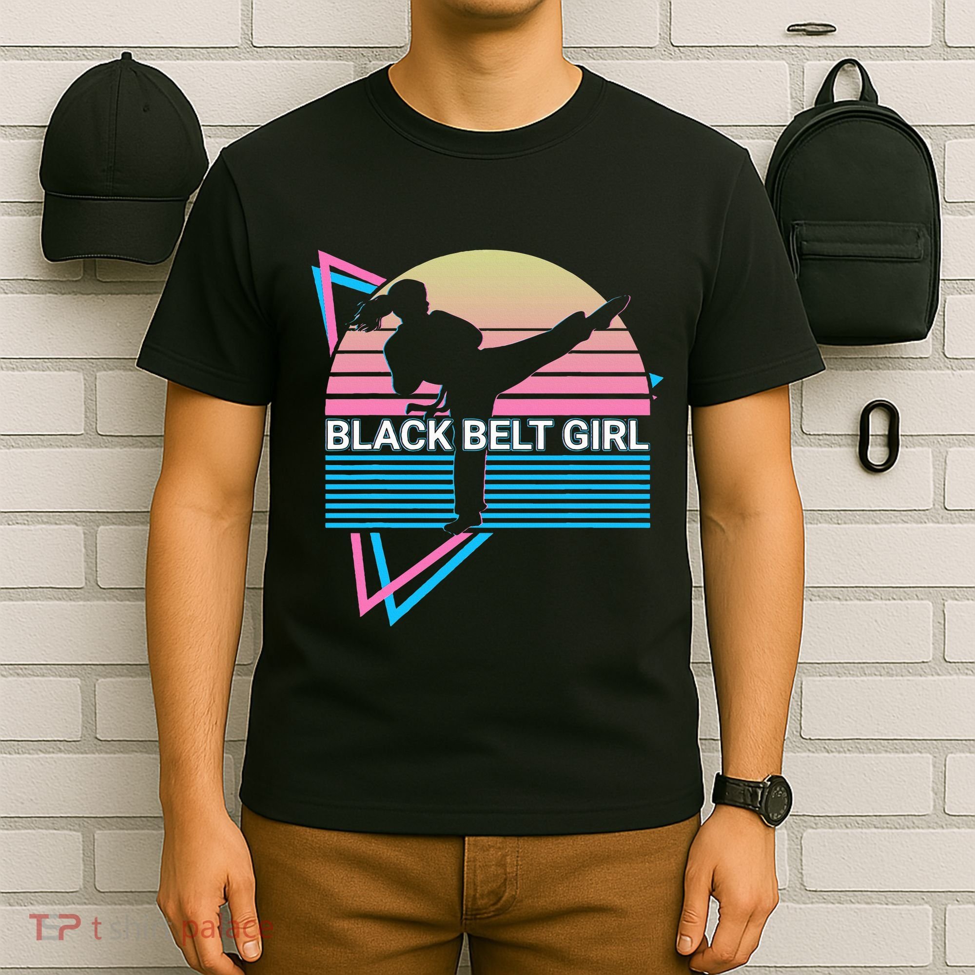 Black Belt Girl Judo Karate Jiu Jitsu Taekwondo Aikido T-Shirt