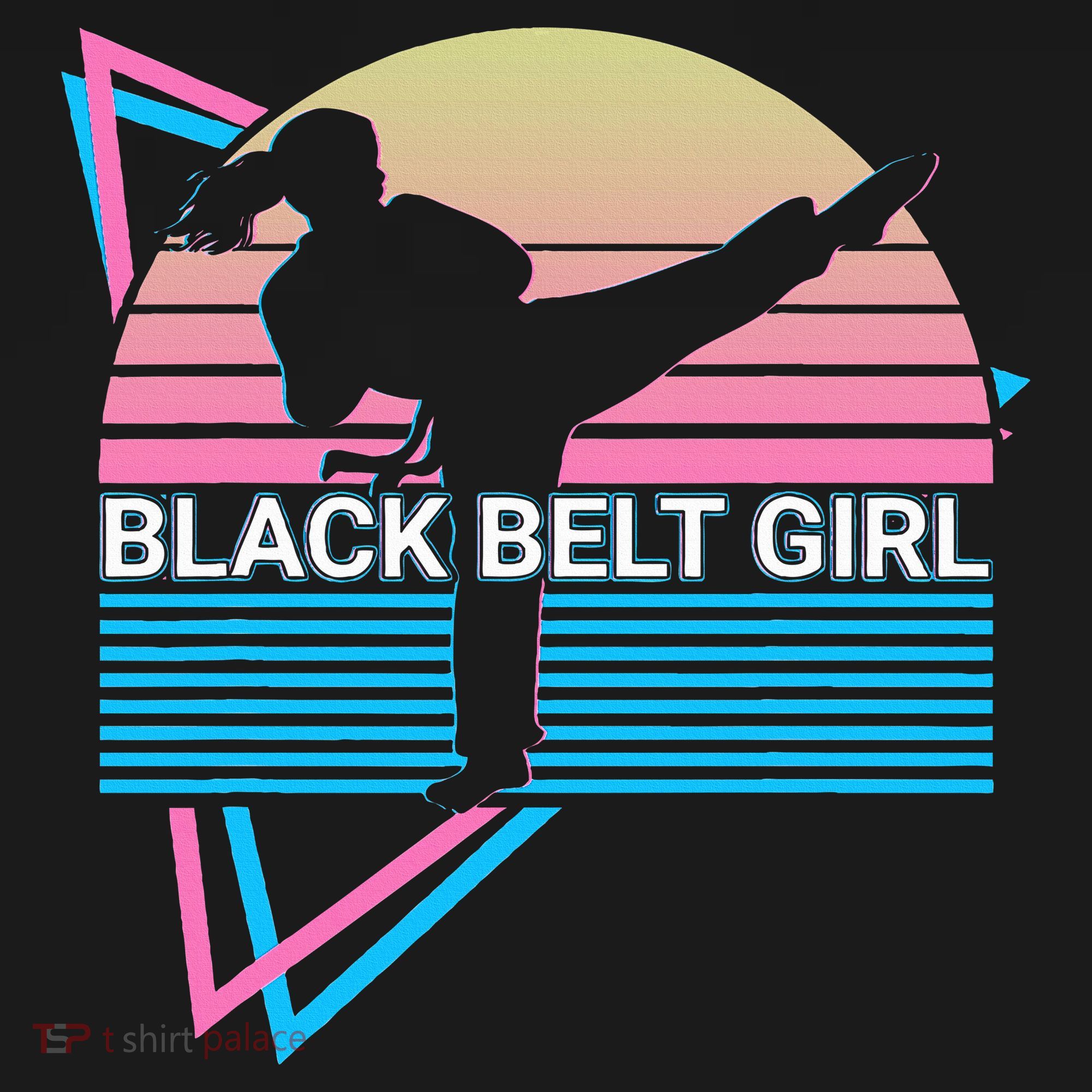 Black Belt Girl Judo Karate Jiu Jitsu Taekwondo Aikido Women's Hoodie
