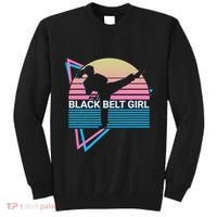 Black Belt Girl Judo Karate Jiu Jitsu Taekwondo Aikido Tall Sweatshirt thumb 0