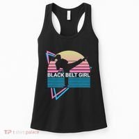 Black Belt Girl Judo Karate Jiu Jitsu Taekwondo Aikido Women's Tank Top thumb 0