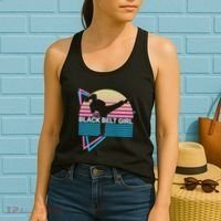 Black Belt Girl Judo Karate Jiu Jitsu Taekwondo Aikido Women's Tank Top thumb 2