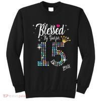 Blessed By God For 15 Years 15th Birthday Anniversary Sweatshirt thumb 0