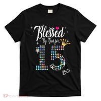 Blessed By God For 15 Years 15th Birthday Anniversary T-Shirt thumb 0