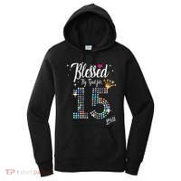 Blessed By God For 15 Years 15th Birthday Anniversary Women's Hoodie thumb 0