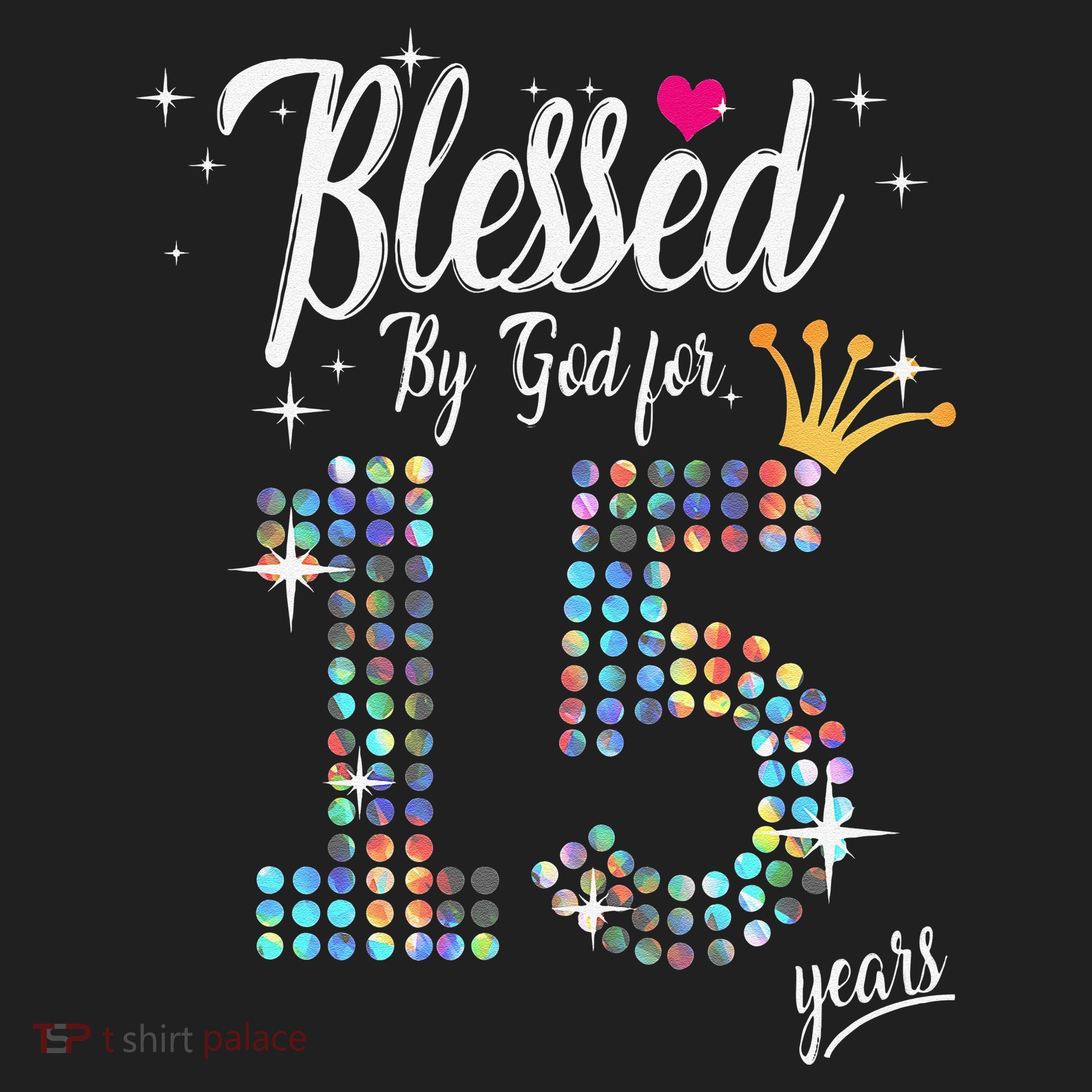 Blessed By God For 15 Years 15th Birthday Anniversary Hat