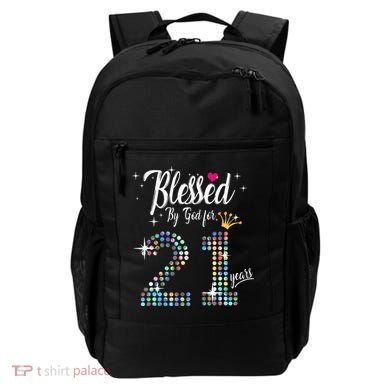 Blessed By God For 21 Years 21st Birthday Anniversary Backpack