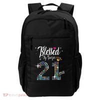 Blessed By God For 21 Years 21st Birthday Anniversary Backpack thumb 0