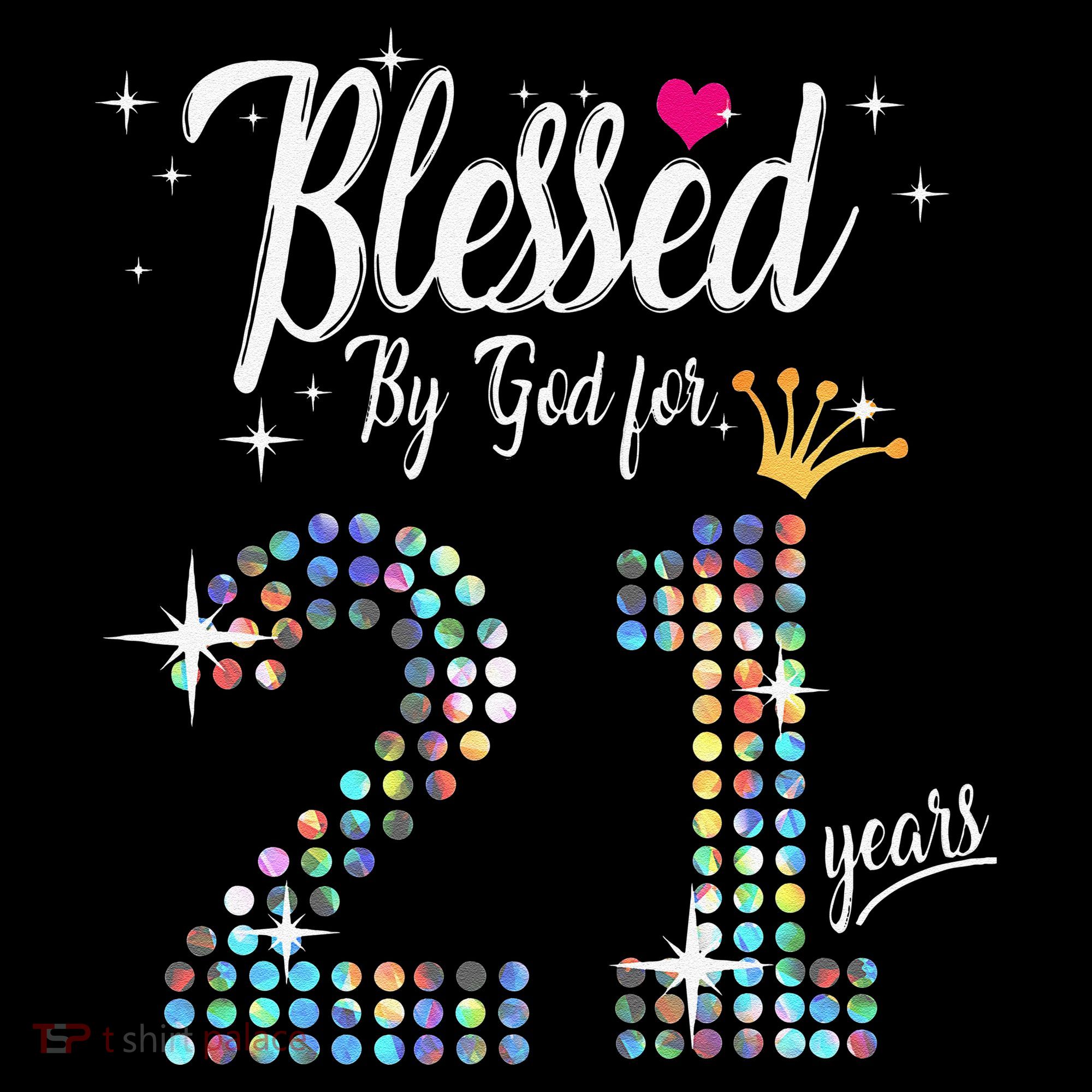 Blessed By God For 21 Years 21st Birthday Anniversary Coffee Mug