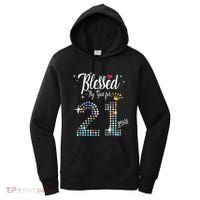 Blessed By God For 21 Years 21st Birthday Anniversary Women's Hoodie thumb 0
