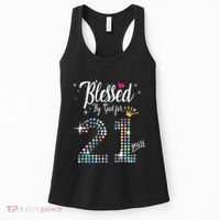 Blessed By God For 21 Years 21st Birthday Anniversary Women's Tank Top thumb 0
