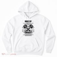 Built By God Powered By Jesus Car Engine Pistons Hoodie thumb 0