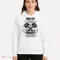Built By God Powered By Jesus Car Engine Pistons Hoodie thumb 5
