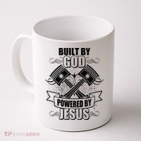Built By God Powered By Jesus Car Engine Pistons Coffee Mug thumb 0