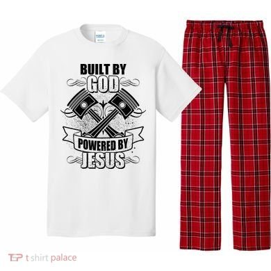 Built By God Powered By Jesus Car Engine Pistons Pajama Set