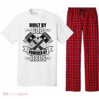 Built By God Powered By Jesus Car Engine Pistons Pajama Set thumb 0