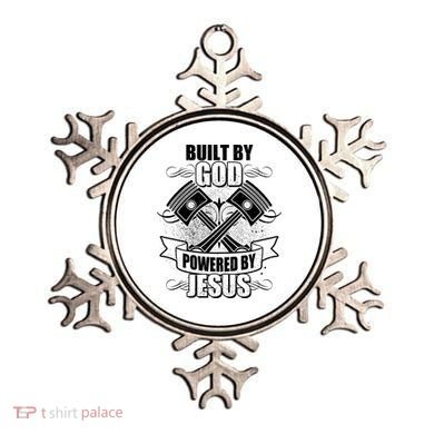 Built By God Powered By Jesus Car Engine Pistons Ornament