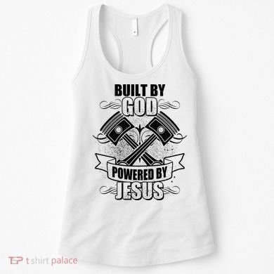 Built By God Powered By Jesus Car Engine Pistons Women's Tank Top