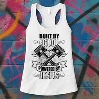Built By God Powered By Jesus Car Engine Pistons Women's Tank Top thumb 3