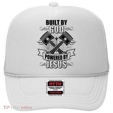 Built By God Powered By Jesus Car Engine Pistons Hat
