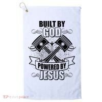 Built By God Powered By Jesus Car Engine Pistons Golf Towel thumb 0
