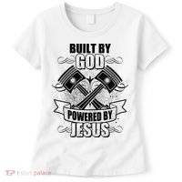 Built By God Powered By Jesus Car Engine Pistons Women's T-Shirt thumb 0
