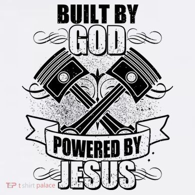 Built By God Powered By Jesus Car Engine Pistons Women's T-Shirt