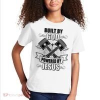 Built By God Powered By Jesus Car Engine Pistons Kids T-Shirt thumb 2
