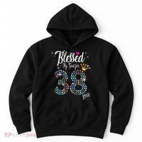Blessed By God For 38 Years 38th Birthday Anniversary Hoodie thumb 0