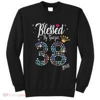 Blessed By God For 38 Years 38th Birthday Anniversary Sweatshirt thumb 0