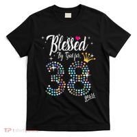Blessed By God For 38 Years 38th Birthday Anniversary T-Shirt thumb 0