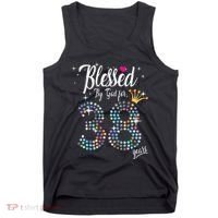 Blessed By God For 38 Years 38th Birthday Anniversary Tank Top thumb 0