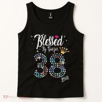 Blessed By God For 38 Years 38th Birthday Anniversary Tank Top thumb 2