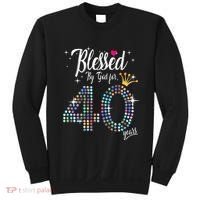Blessed By God For 40 Years 40th Birthday Anniversary Sweatshirt thumb 0