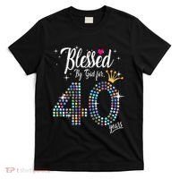 Blessed By God For 40 Years 40th Birthday Anniversary T-Shirt thumb 0