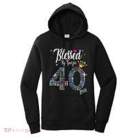 Blessed By God For 40 Years 40th Birthday Anniversary Women's Hoodie thumb 0