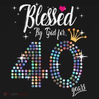 Blessed By God For 40 Years 40th Birthday Anniversary Women's Tank Top thumb 5