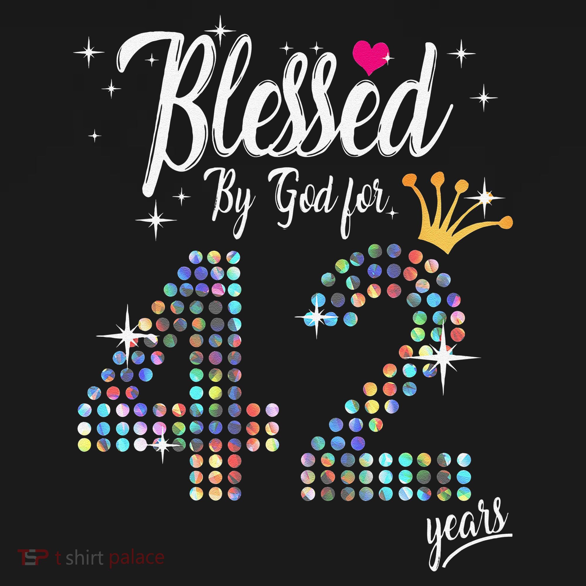 Blessed By God For 42 Years 42nd Birthday Anniversary Sweatshirt