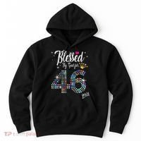 Blessed By God For 46 Years 46th Birthday Anniversary Hoodie thumb 0