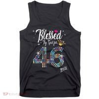 Blessed By God For 46 Years 46th Birthday Anniversary Tank Top thumb 0