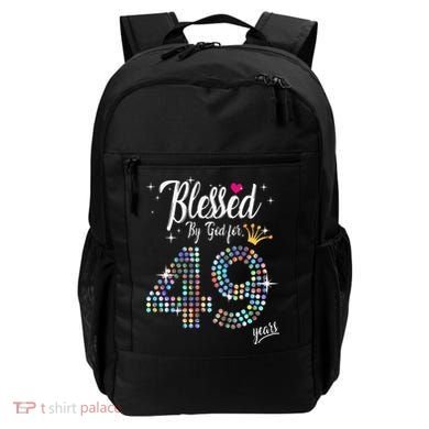 Blessed By God For 49 Years 49th Birthday Anniversary Backpack