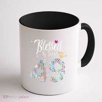 Blessed By God For 49 Years 49th Birthday Anniversary Coffee Mug thumb 1